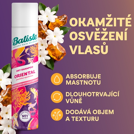 Batiste Oriental Jasmine Opulence сухий шампунь для всіх типів волосся