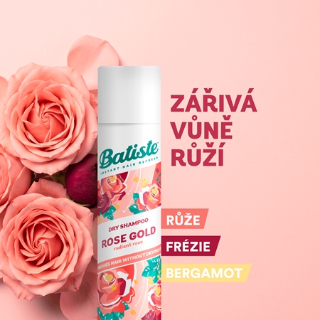 Batiste Rose Gold sampon uscat pentru a absorbi excesul de sebum