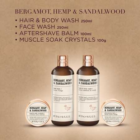 Baylis & Harding The Fuzzy Duck Bergamot, Hemp & Sandalwood Gift Set for men