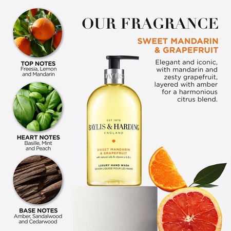 Baylis & Harding Sweet Mandarin & Grapefruit sapone liquido per le mani