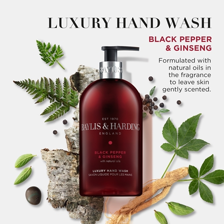 Baylis & Harding Black Pepper & Ginseng mydło w płynie do rąk