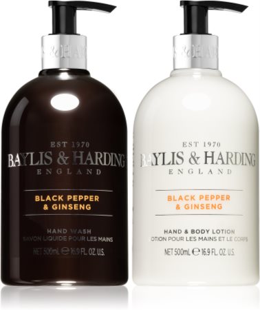 Baylis & Harding Black Pepper & Ginseng komplekt (kätele ja kehale)