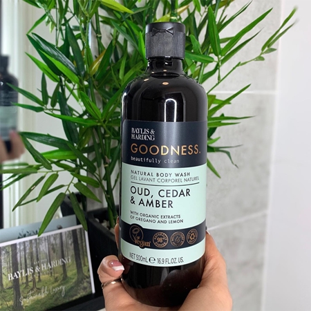 Baylis & Harding Goodness Oud, Cedar & Amber gel doccia