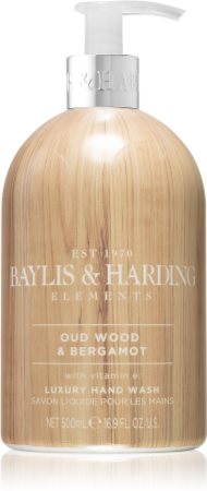 Baylis & Harding Elements Oud Wood & Bergamot tekuté mýdlo na ruce