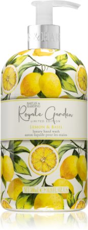 Baylis & Harding Royale Garden Lemon & Basil flüssige Seife für die Hände