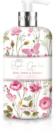 Baylis & Harding Royale Garden Rose, Poppy & Vanilla flüssige Seife für die Hände