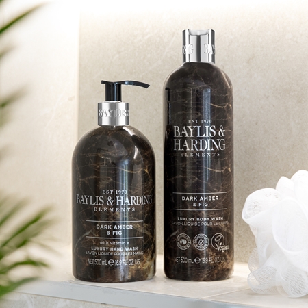 Baylis & Harding Elements Dark Amber & Fig sapone liquido per le mani