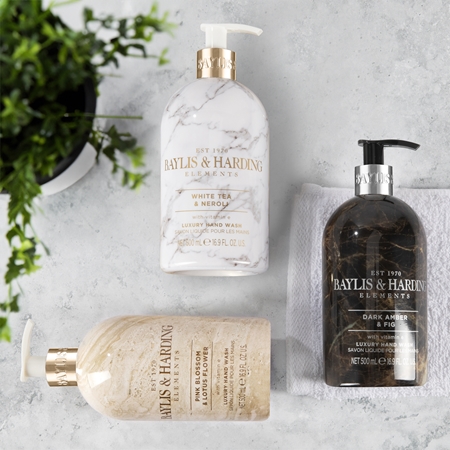 Baylis & Harding Elements Dark Amber & Fig sapone liquido per le mani