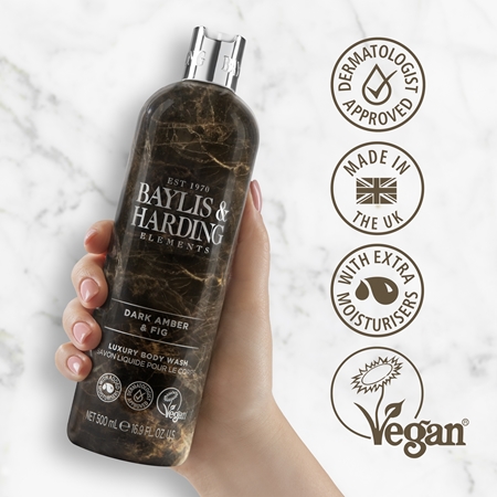 Baylis & Harding Elements Dark Amber & Fig луксозен душ гел