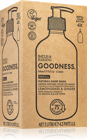 Baylis & Harding Goodness Lemongrass & Ginger Natuurlijke Vloeibare Handzeep Navulling