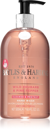 Baylis & Harding Wild Rhubarb & Pink Pepper tekući sapun za ruke s antibakterijskim sastavom