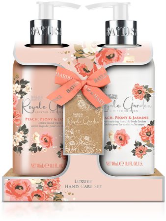 Baylis & Harding Royale Garden Peach, Peony & Jasmine Gift Set  (voor Handen en Lichaam )
