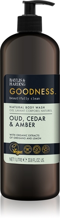 Baylis & Harding Goodness Oud, Cedar & Amber sprchový gél