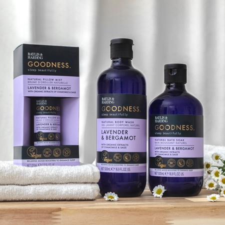 Baylis & Harding Goodness Sleep Beautifully антистресовий гель для душу для повноцінного сну