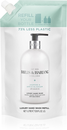 Baylis & Harding Jasmine & Apple Blossom sabão liquido para mãos recarga