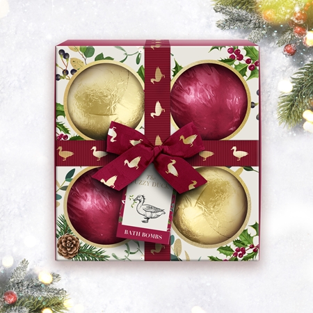 Baylis & Harding The Fuzzy Duck Winter Wonderland šumivé koule do koupele dárková sada