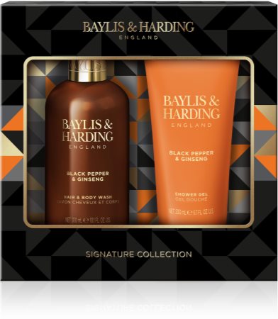 Baylis & Harding Black Pepper & Ginseng ajándékszett (zuhanyba) uraknak