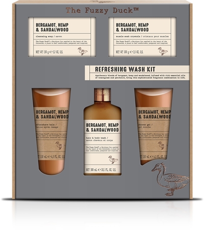 Baylis & Harding The Fuzzy Duck Men's Hemp & Bergamot dárková sada na tělo pro muže