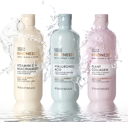Baylis & Harding Kindness+ Hyaluronic Acid gel doccia idratante