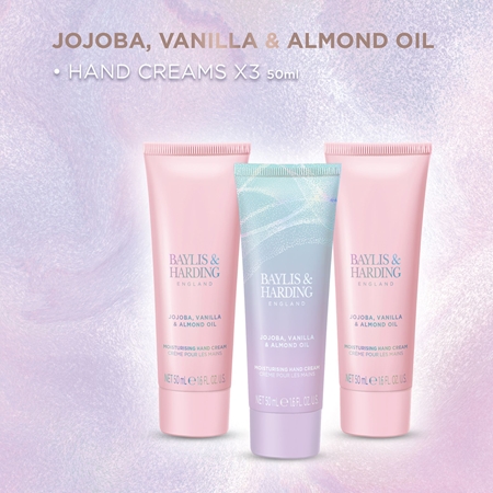 Baylis & Harding Jojoba, Vanilla & Almond Oil confezione regalo per le mani all'olio di mandorla