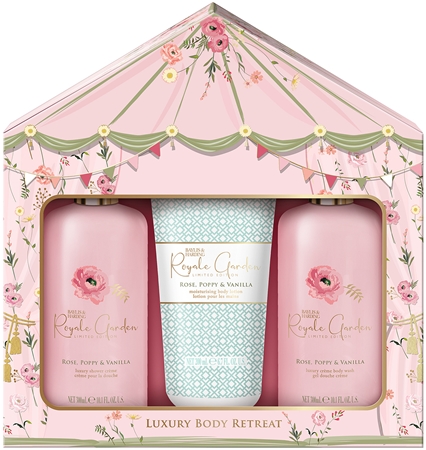 Baylis & Harding Royale Garden Rose, Poppy & Vanilla coffret para duche