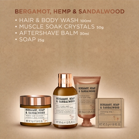 Baylis & Harding The Fuzzy Duck Bergamot, Hemp & Sandalwood set regalo di Natale per uomo 2024