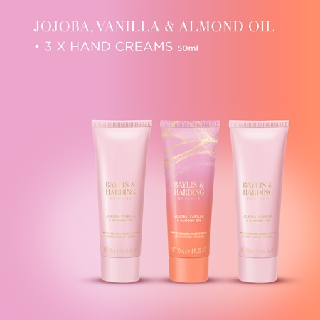 Baylis & Harding Jojoba, Vanilla & Almond Oil Geschenkset für die Hände mit Mandelöl