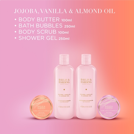 Baylis & Harding Jojoba, Vanilla & Almond Oil Gift Set for the body