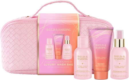 Baylis & Harding Jojoba, Vanilla & Almond Oil Gift Set toiletry bag