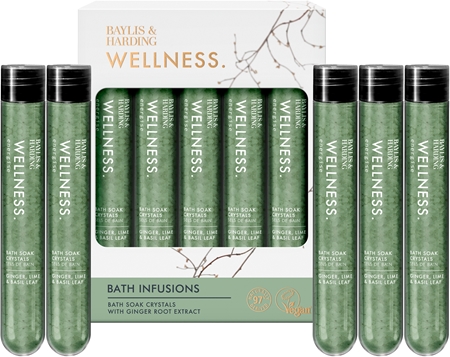 Baylis & Harding Wellness. Energise coffret para banho Ginger, Lime & Basil Leaf