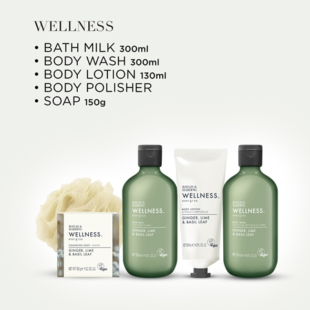 Baylis & Harding Wellness. Energise Gift Set Ginger, Lime & Basil Leaf