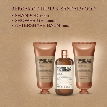 Baylis & Harding The Fuzzy Duck Bergamot, Hemp & Sandalwood Gift Set for men