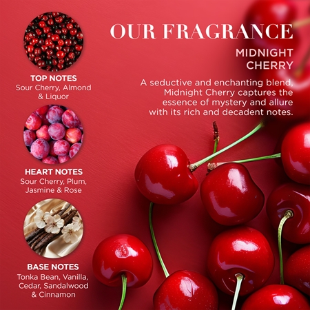 Baylis & Harding Midnight Cherry bath foam in gift packaging