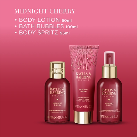 Baylis & Harding Midnight Cherry Presentförpackning För kvinnor