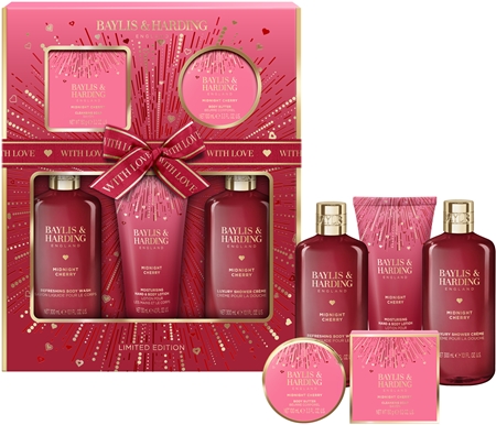 Baylis & Harding Midnight Cherry gift set for the body
