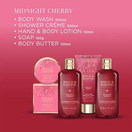 Baylis & Harding Midnight Cherry Gift Set for the body