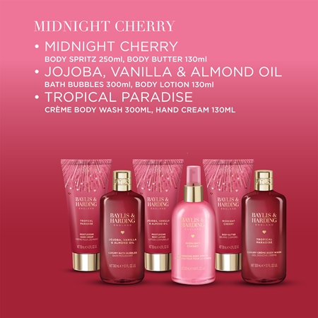 Baylis & Harding Midnight Cherry Presentförpackning för kropp