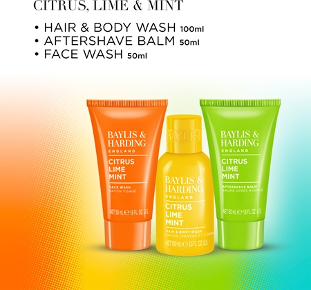 Baylis & Harding Men's Citrus Lime & Mint Gift Set for men