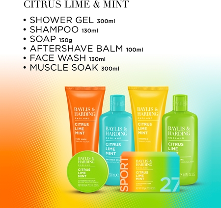 Baylis & Harding Men's Citrus Lime & Mint dárková sada pro muže