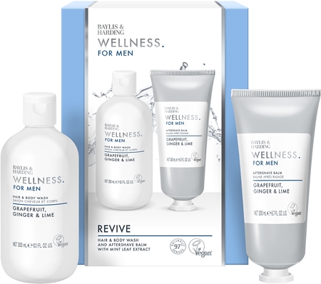 Baylis & Harding Wellness. For Men. Revive lote de regalo para hombre fragancias Grapefruit, Ginger & Lime