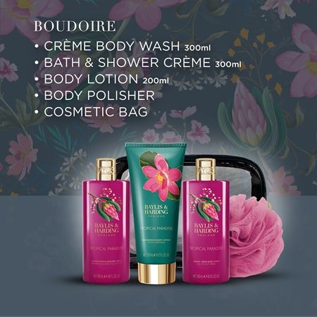 Baylis & Harding Boudoire Tropical Paradise dovanų rinkinys prausimuisi