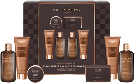 Baylis & Harding Black Pepper & Ginseng lote de regalo de baño para hombre
