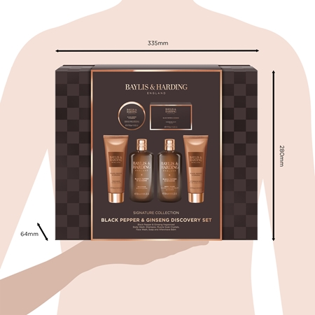 Baylis & Harding Black Pepper & Ginseng darilni set za kopel za moške