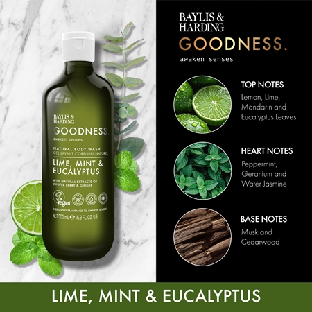 Baylis & Harding Goodness Awaken Senses gel douche rafraîchissant