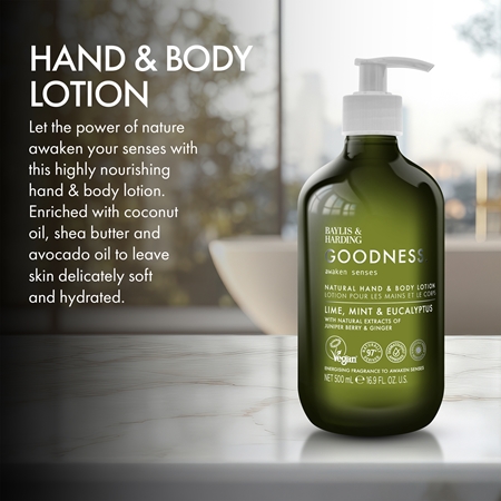 Baylis & Harding Goodness Awaken Senses Hand and Body Lotion with a refreshing effect