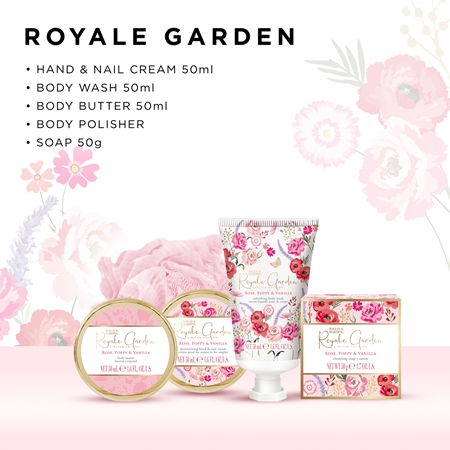 Baylis & Harding Royale Garden Rose, Poppy & Vanilla Coffret cadeau boîte métallique