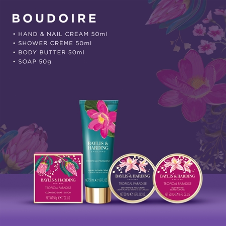Baylis & Harding Boudoire Tropical Paradise Geschenkset blechdose