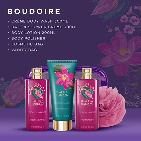 Baylis & Harding Boudoire Tropical Paradise Geschenkset für die Dusche