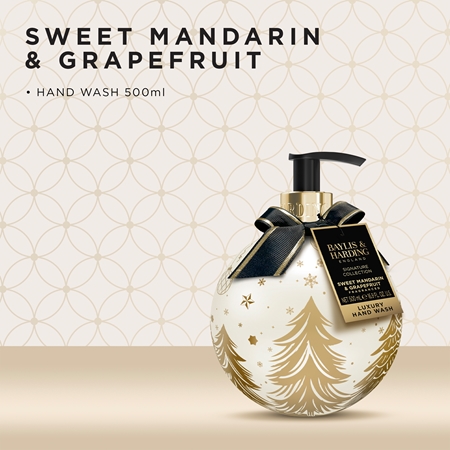 Baylis & Harding Sweet Mandarin & Grapefruit Käteseep jõulukujundusega