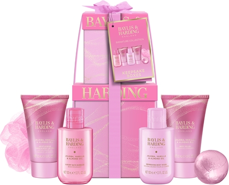 Baylis & Harding Jojoba, Vanilla & Almond Oil Dāvanu komplekts ķermenim ar mandeļu eļļu